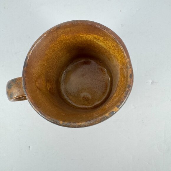 Set of 3 McCoy Pottery Butterfly Mugs Vintage Hand Painted Brown Yellow Cups - Picture 7 of 11